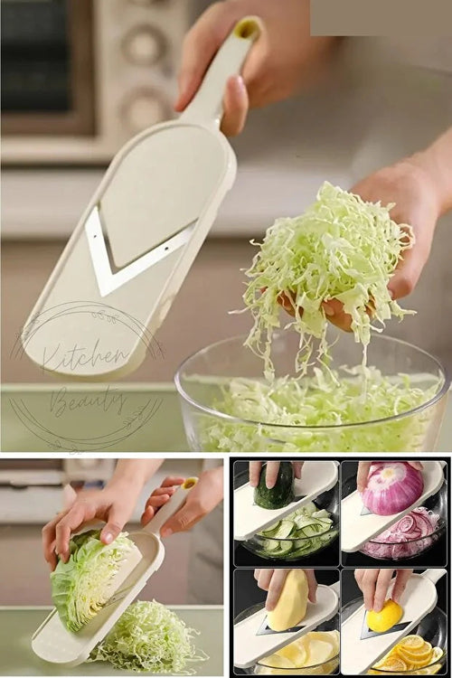 Stainless Steel Blade Vegetable Chopper Slicer Non Slip Base Cabbage